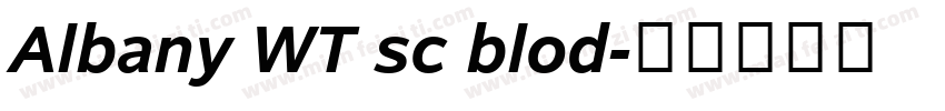 Albany WT sc blod字体转换